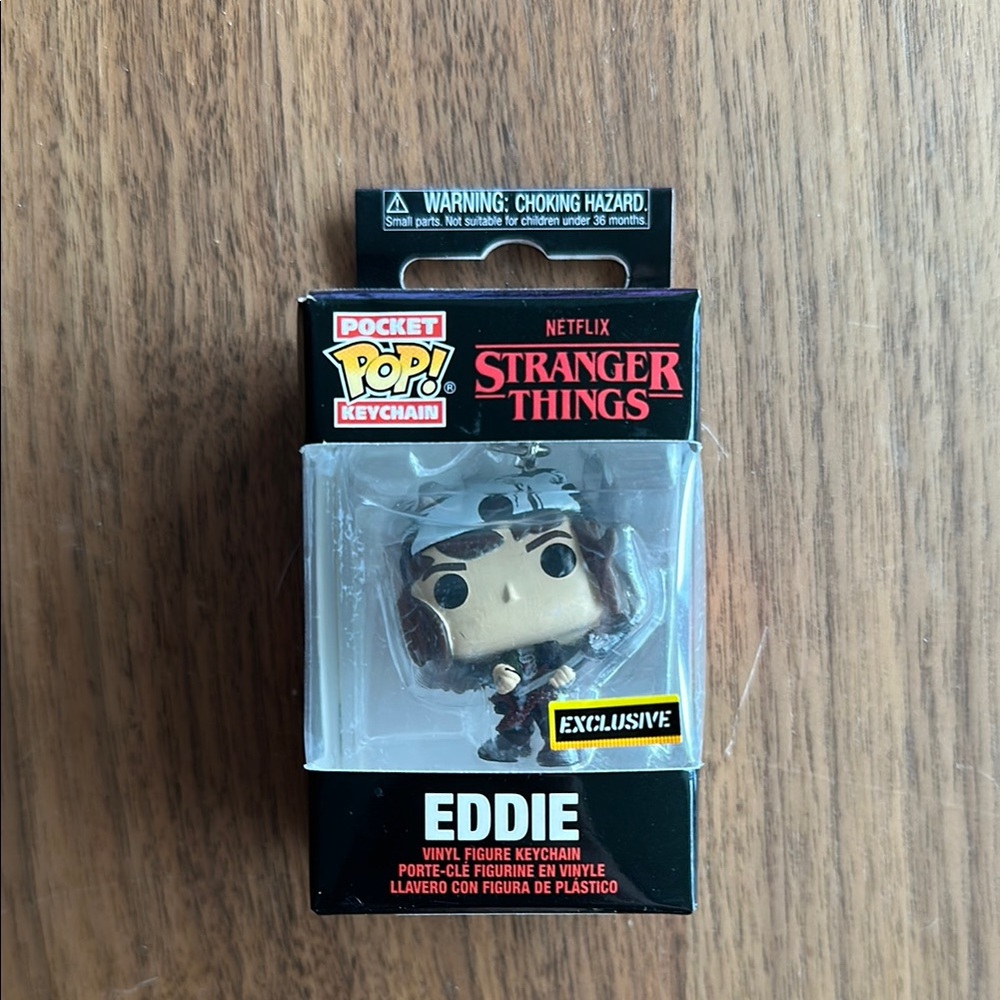 Funko Pop Stranger Things Eddie Keychain Bag Charm